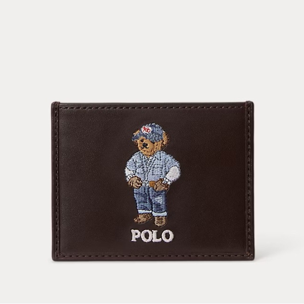 Polo Bear Leather Card Case